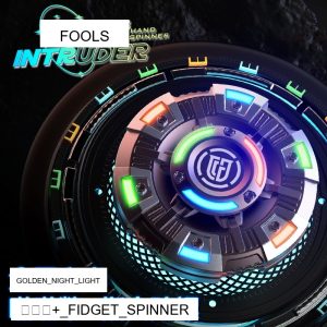 CAIJUE Intruder Fingertip Gyro Glowing Black Tech 2-in-1 Finger Relaxing...