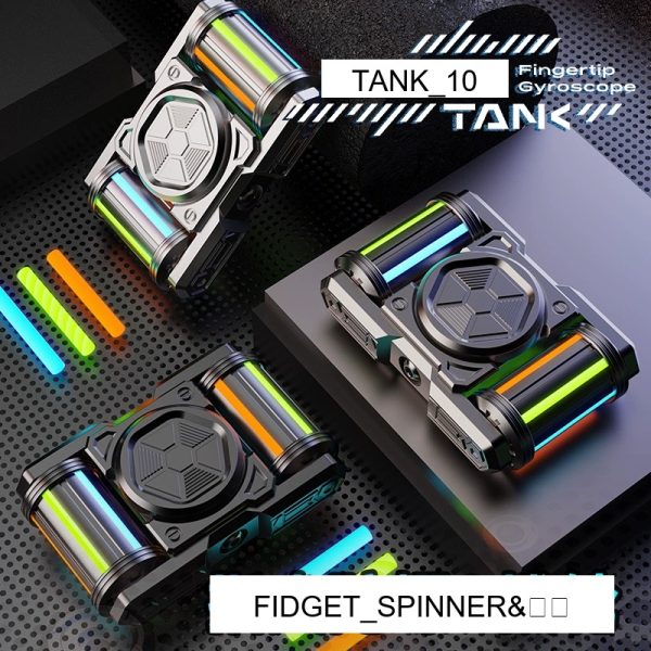 CAIJUE Tanks 101 Decompression toys finger gyro DIY finger roller studen...