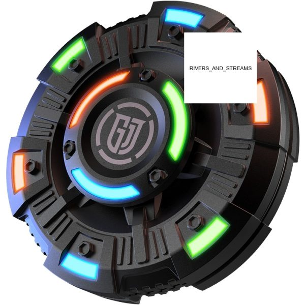 CAIJUE Intruder Fingertip Gyro Glowing Black Tech 2-in-1 Finger Relaxing...